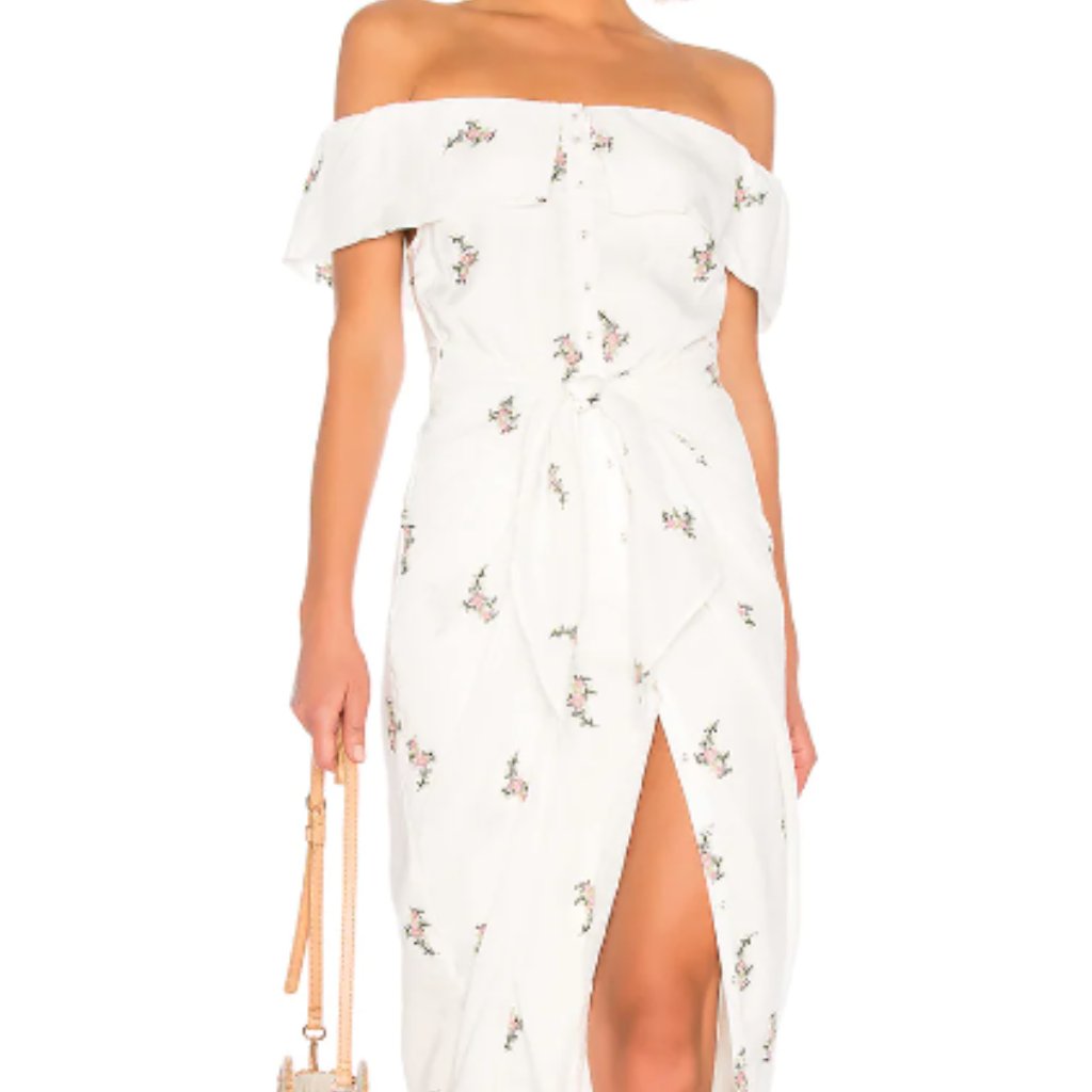 Revolve X House Of Harlow Rumi Dress White Wrap Dress